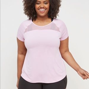 Lane Bryant-WICKING MESH INSET-TEE-22/24